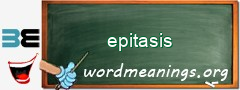 WordMeaning blackboard for epitasis